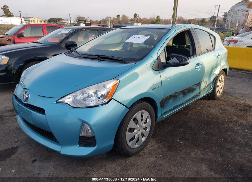 2012 TOYOTA PRIUS C TWO VIN: JTDKDTB38C1010599