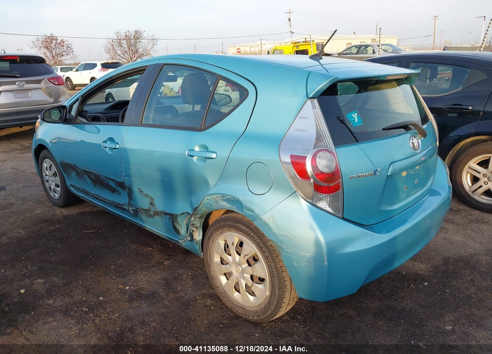 2012 TOYOTA PRIUS C TWO VIN: JTDKDTB38C1010599
