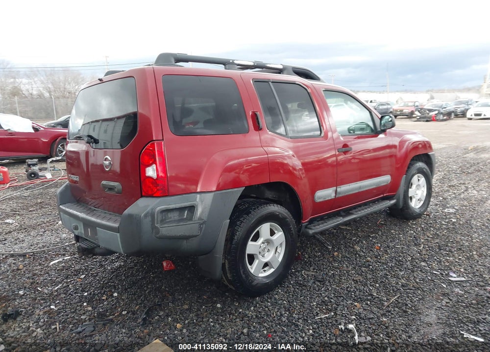 2005 NISSAN XTERRA S VIN: 5N1AN08W95C617414
