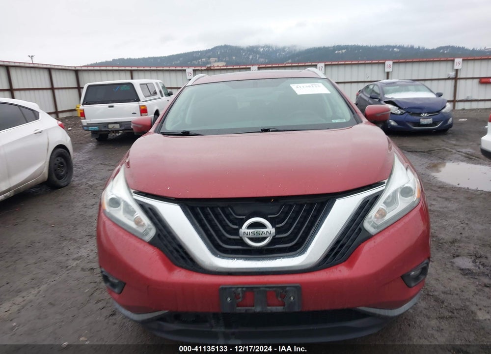 2017 NISSAN MURANO SL VIN: 5N1AZ2MH4HN203294