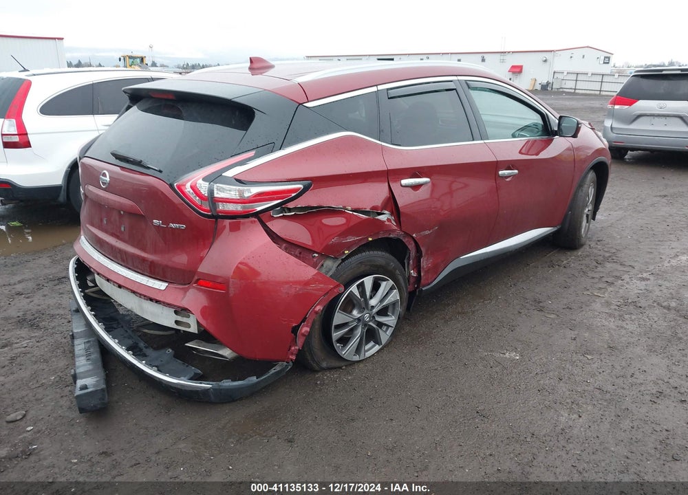 2017 NISSAN MURANO SL VIN: 5N1AZ2MH4HN203294