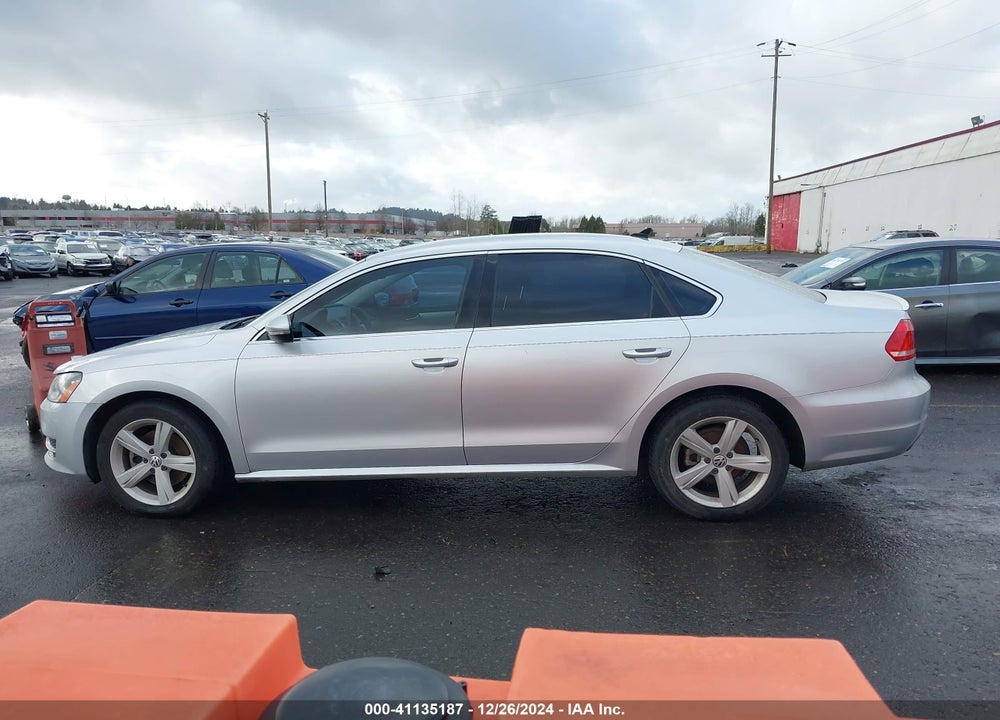 2012 VOLKSWAGEN PASSAT VIN: 1VWBP7A31CC049763