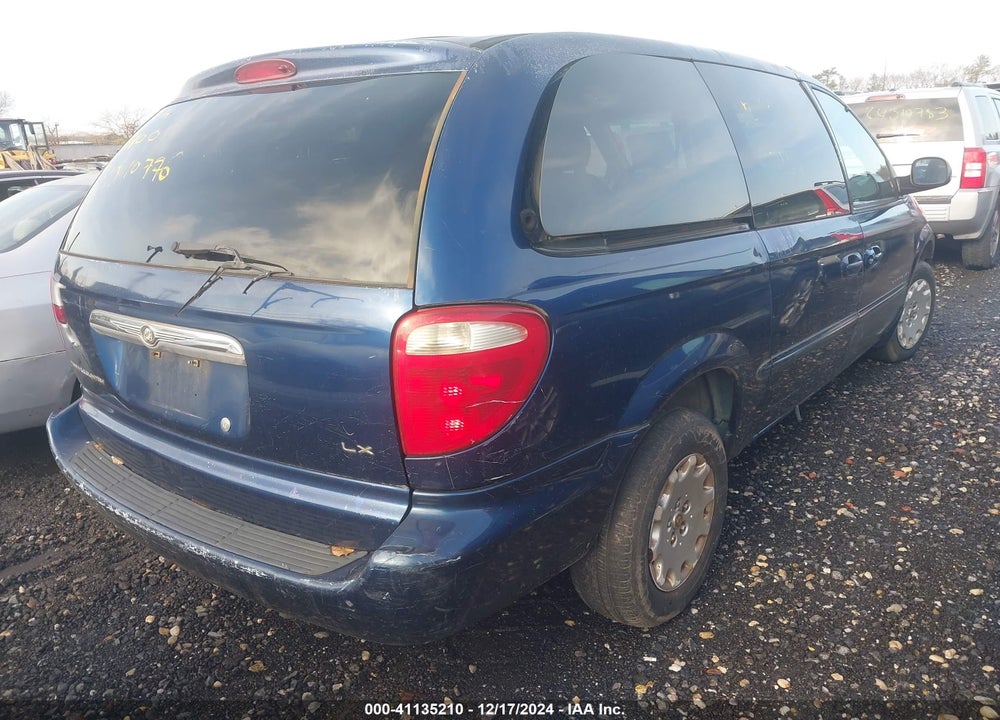 2001 CHRYSLER TOWN & COUNTRY LX VIN: 2C8GP44G11R116094