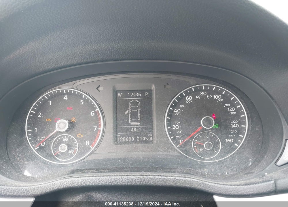 2013 VOLKSWAGEN PASSAT 2.5L SE VIN: 1VWBP7A37DC097561