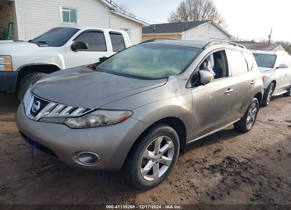 2009 NISSAN MURANO S VIN: JN8AZ18W89W100760