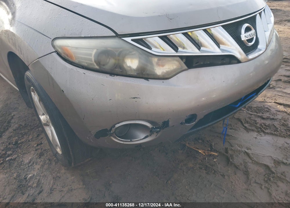 2009 NISSAN MURANO S VIN: JN8AZ18W89W100760