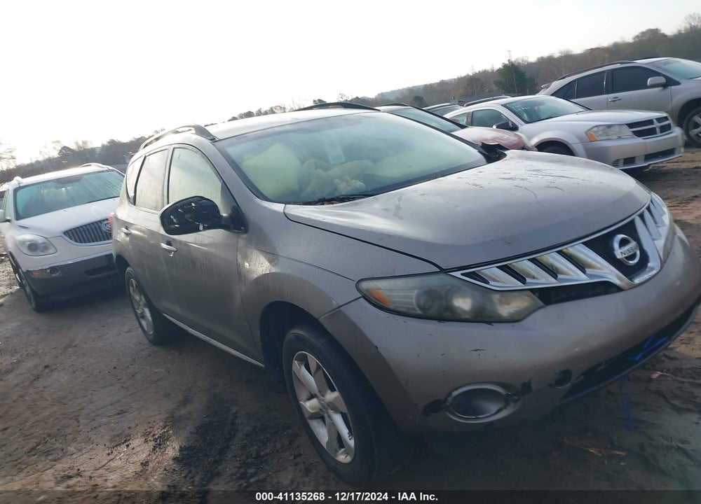 2009 NISSAN MURANO S VIN: JN8AZ18W89W100760