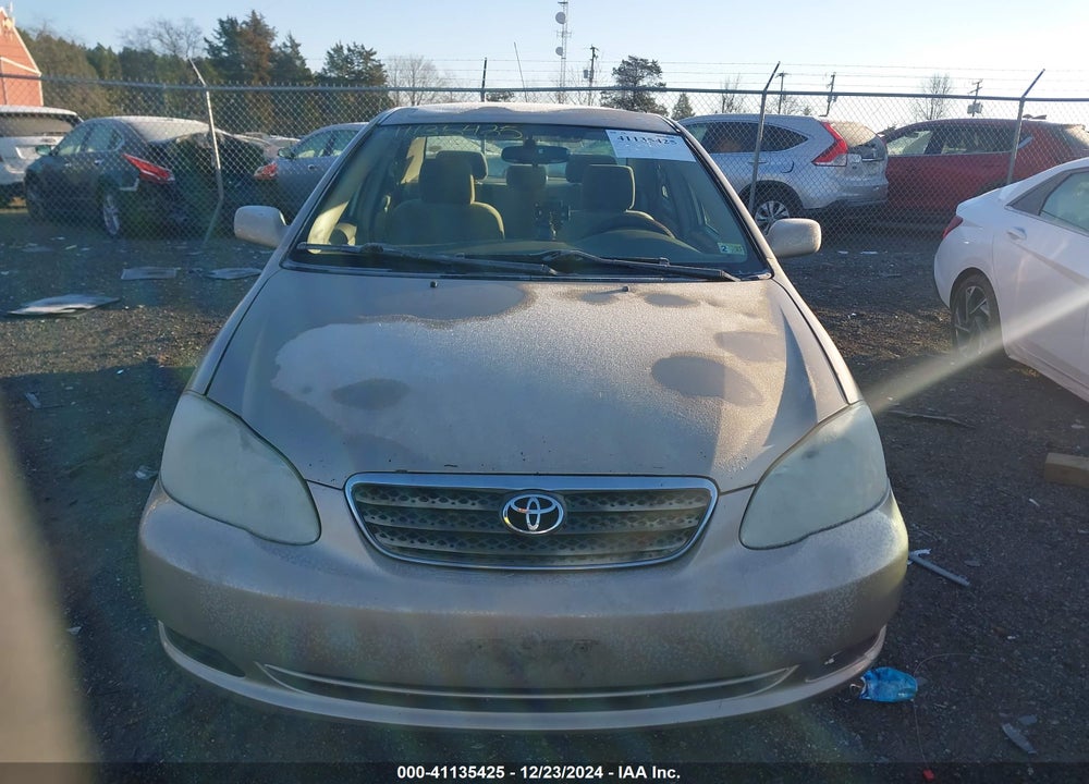 2006 TOYOTA COROLLA LE VIN: 2T1BR32E86C698171