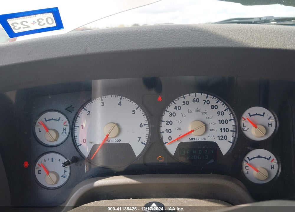 2006 DODGE RAM 1500 SLT VIN: 1D7HA18N76S627447
