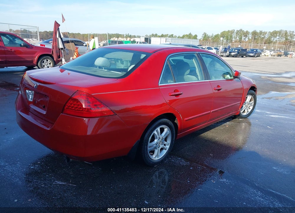 2007 HONDA ACCORD 2.4 SE VIN: 1HGCM56377A053509