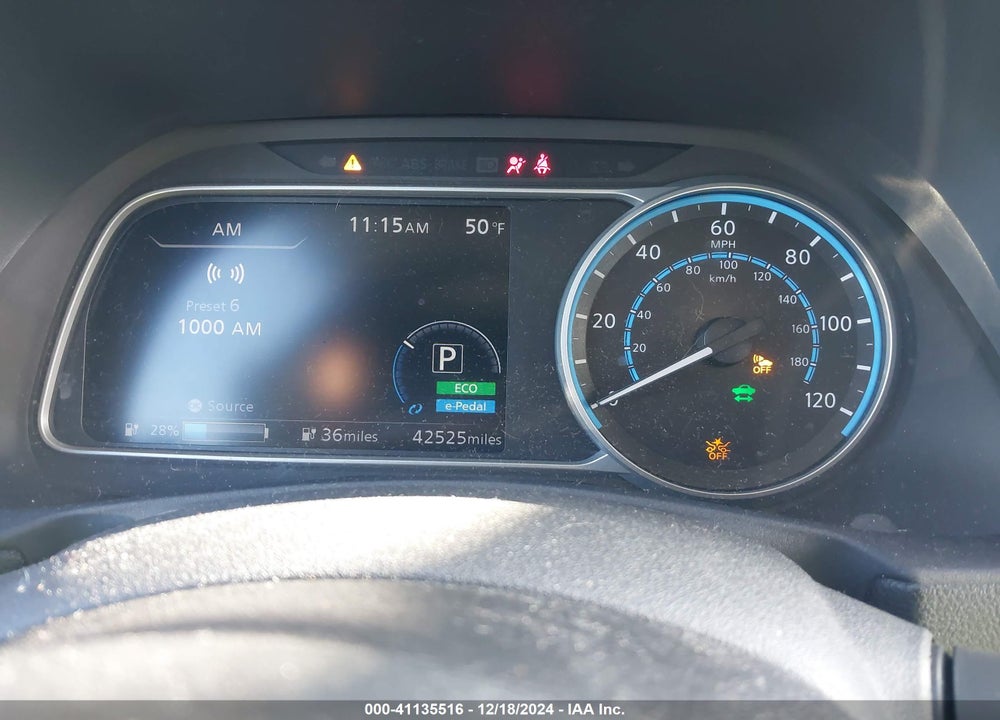 2018 NISSAN LEAF SL VIN: 1N4AZ1CP6JC312886