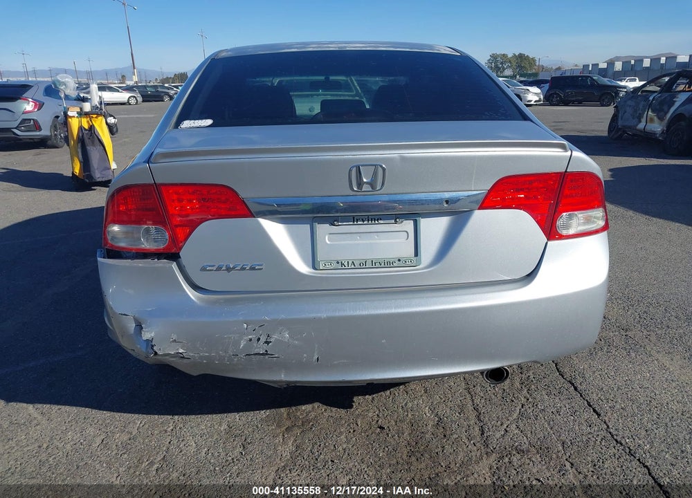 2009 HONDA CIVIC LX-S VIN: 19XFA16609E018236