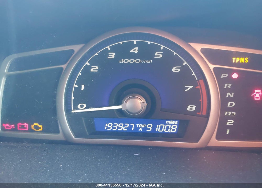 2009 HONDA CIVIC LX-S VIN: 19XFA16609E018236