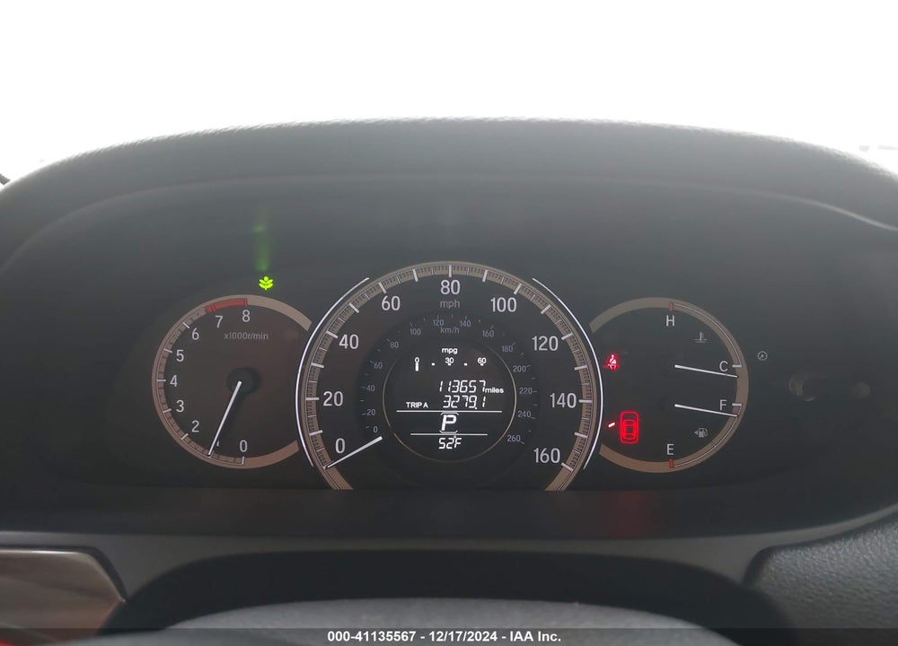 2017 HONDA ACCORD EX-L VIN: 1HGCR2F80HA184889