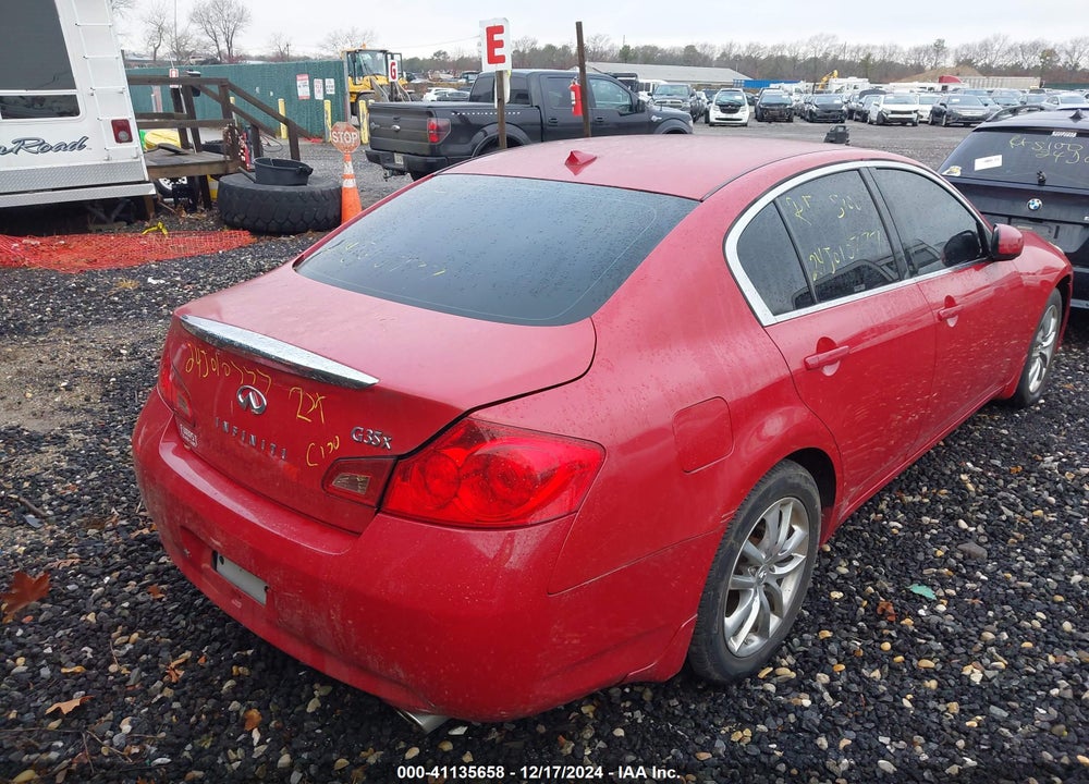2008 INFINITI G35X VIN: JNKBV61FX8M265253