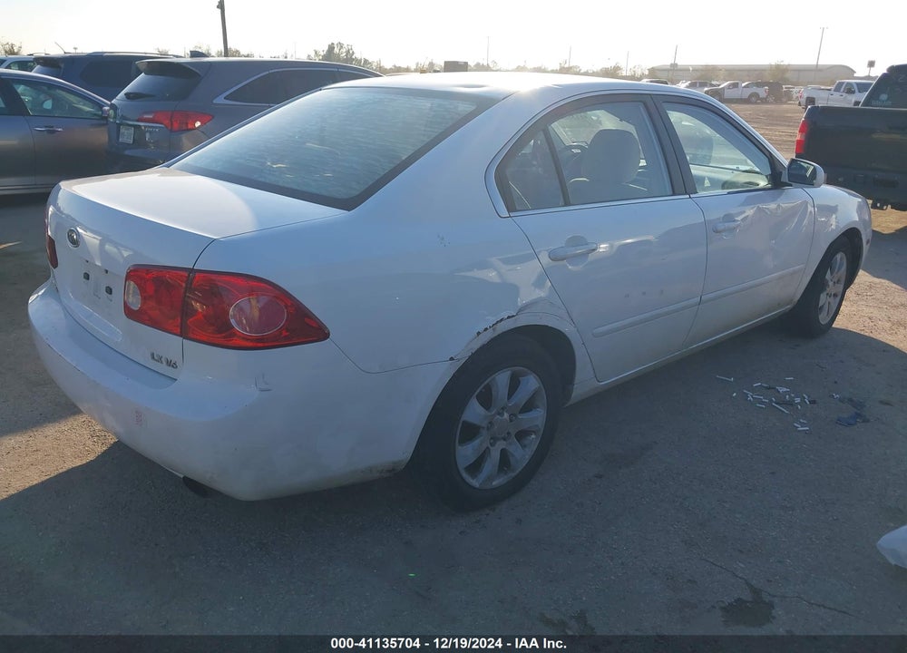 2008 KIA OPTIMA LX V6 VIN: KNAGE124X85192870