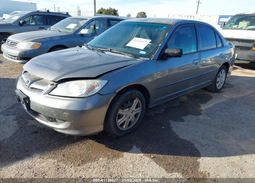 2005 HONDA CIVIC LX VIN: 2HGES16585H566775