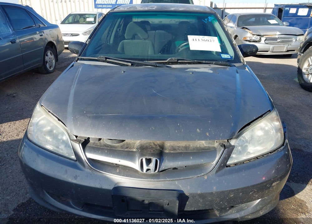 2005 HONDA CIVIC LX VIN: 2HGES16585H566775