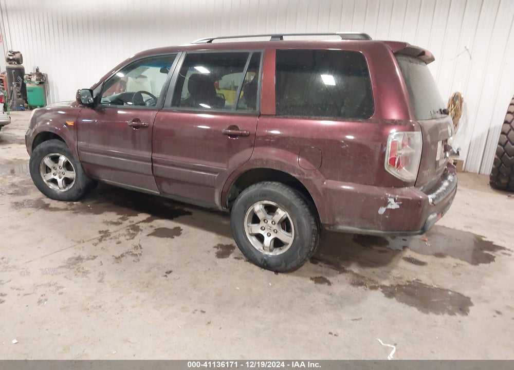 2007 HONDA PILOT EX-L VIN: 5FNYF18767B028972