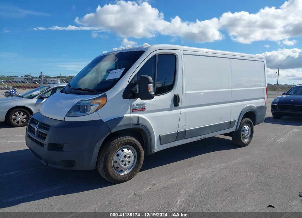 2017 RAM PROMASTER 1500 LOW ROOF 136 WB VIN: 3C6TRVAG9HE520400