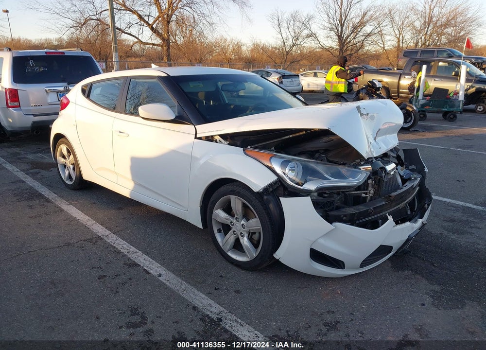 2014 HYUNDAI VELOSTER BASE W/BLACK VIN: KMHTC6AD8EU216330