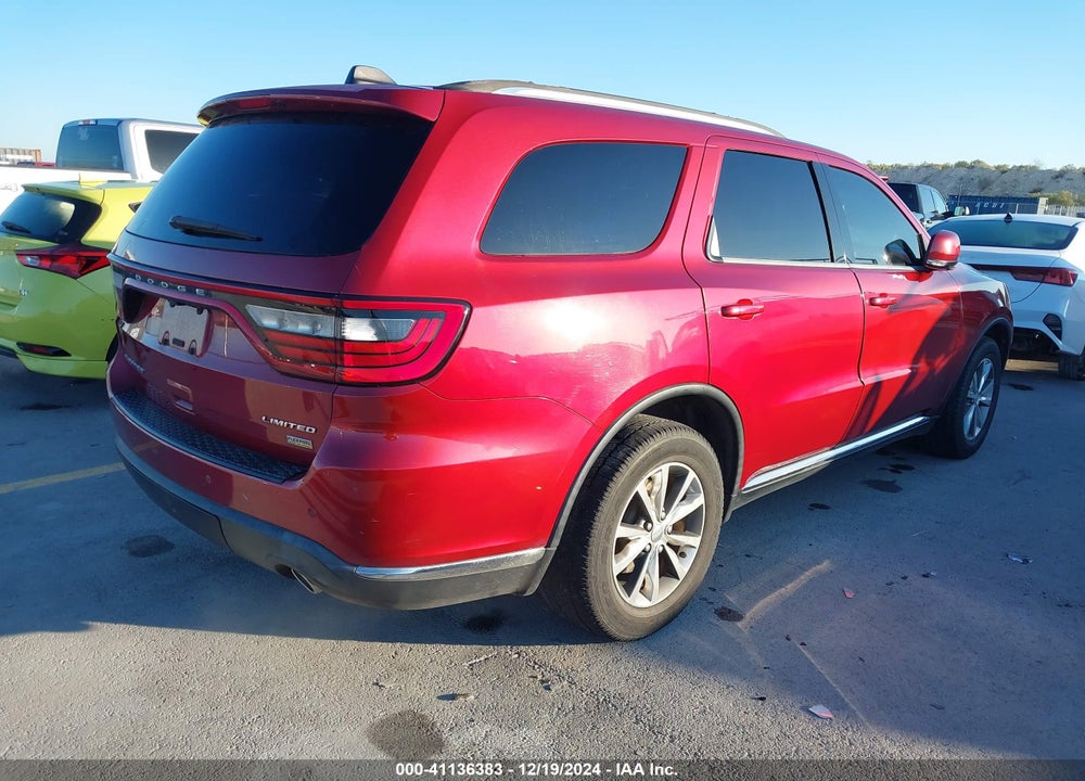 2014 DODGE DURANGO VIN: 1C4RDHDG8EC599690