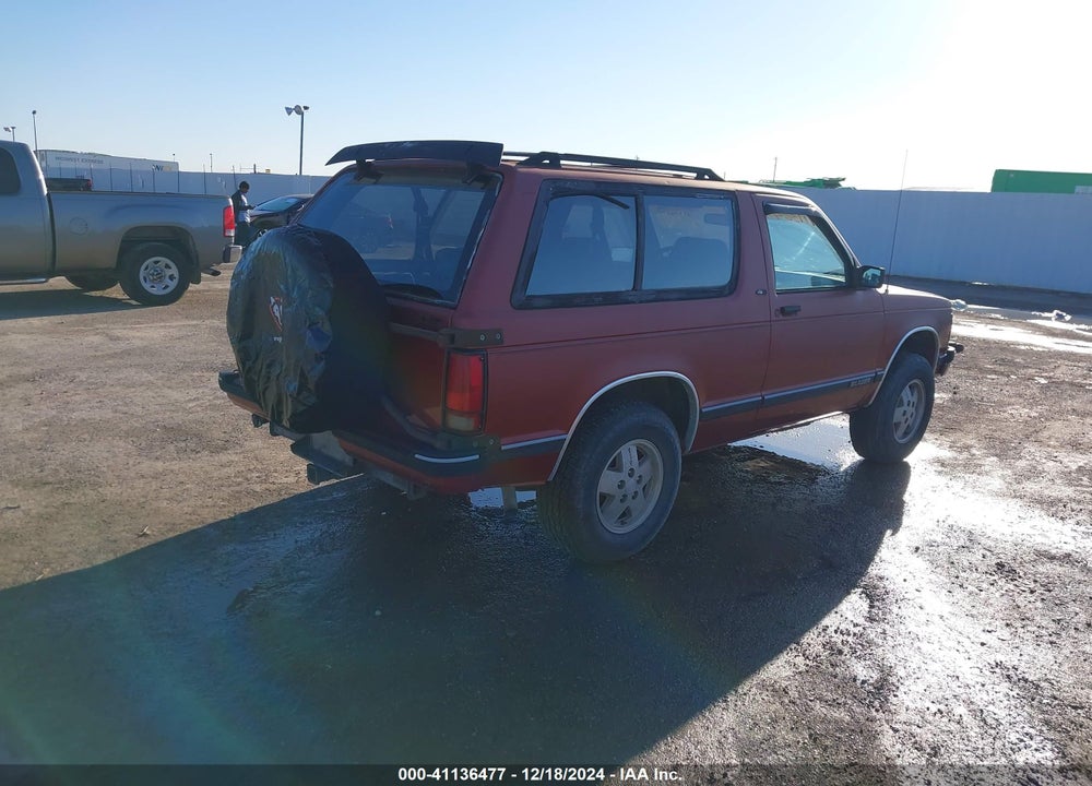 1991 CHEVROLET BLAZER S10 VIN: 1GNCT18Z4M8159485