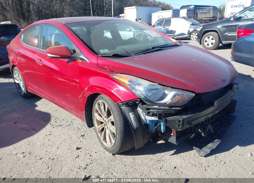 2012 HYUNDAI ELANTRA LIMITED PZEV VIN: KMHDH4AE8CU367118