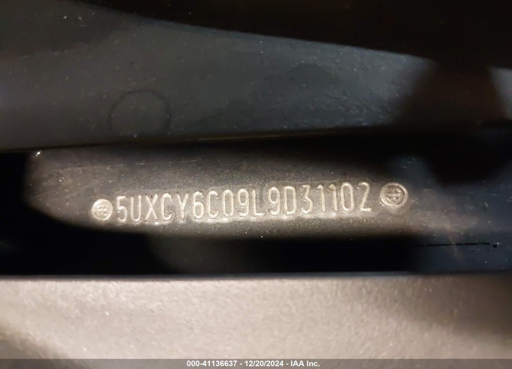 2020 BMW X6 XDRIVE40I VIN: 5UXCY6C09L9D31102