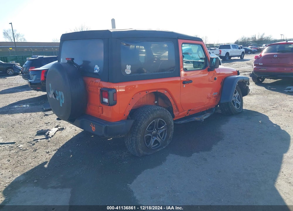 2018 JEEP WRANGLER SPORT S 4X4 VIN: 1C4GJXAN3JW229933