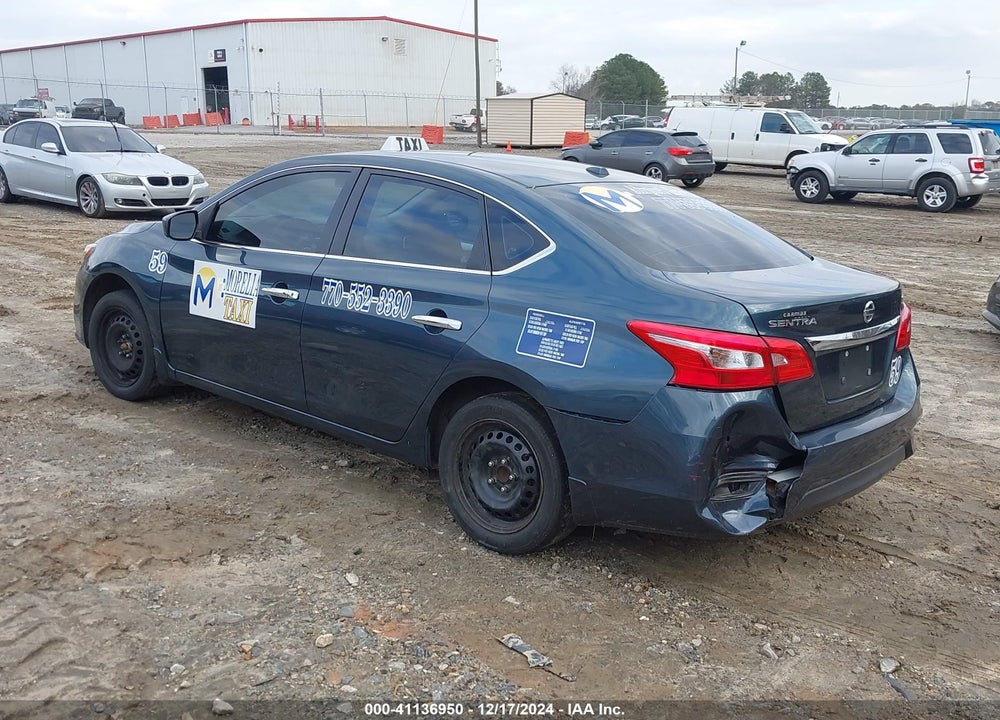 2016 NISSAN SENTRA SV VIN: 3N1AB7AP8GY253847