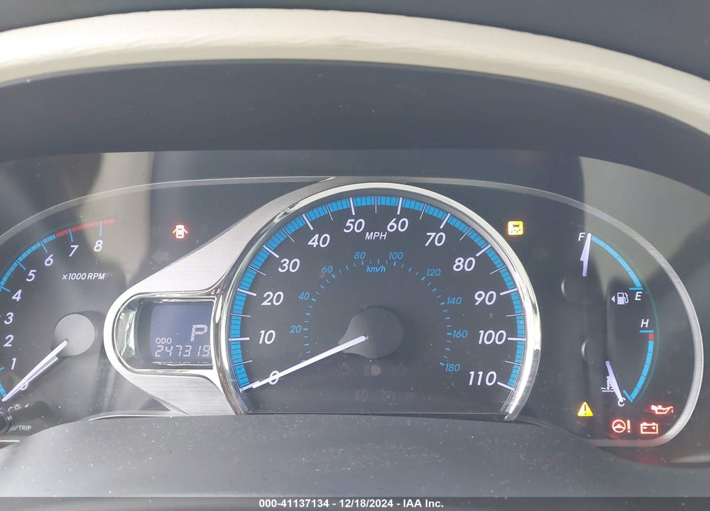 2012 TOYOTA SIENNA XLE LIMITED VIN: 5TDYK3DC9CS207412