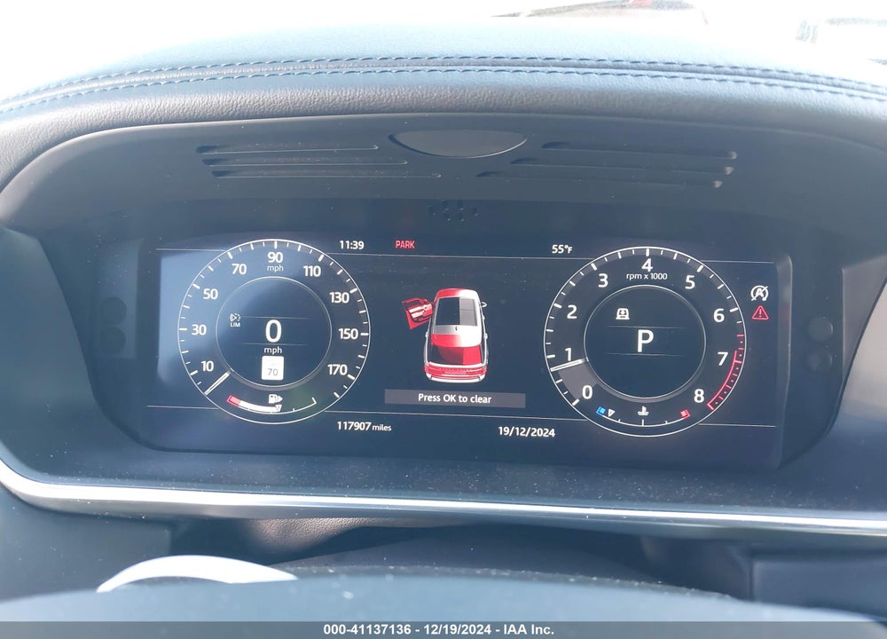 2019 LAND ROVER RANGE ROVER 5.0L V8 SUPERCHARGED VIN: SALGS5RE0KA548526