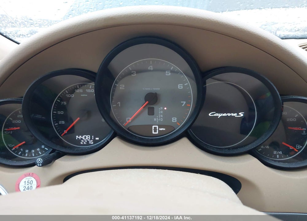 2014 PORSCHE CAYENNE S VIN: WP1AB2A26ELA56376