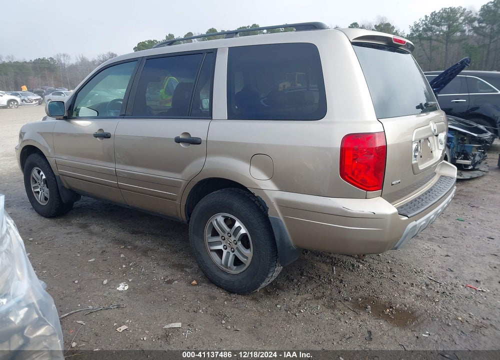 2005 HONDA PILOT EX-L VIN: 5FNYF18535B059799
