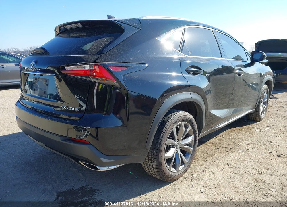 2017 LEXUS NX 200T F SPORT VIN: JTJYARBZXH2062647