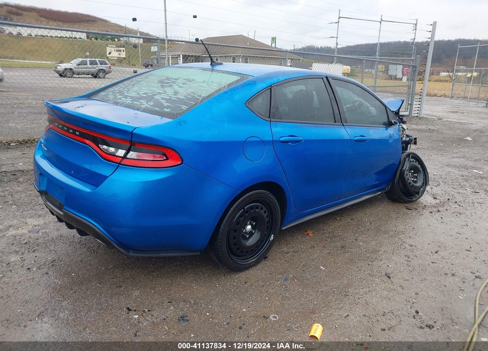 2015 DODGE DART SXT VIN: 1C3CDFBB4FD252262