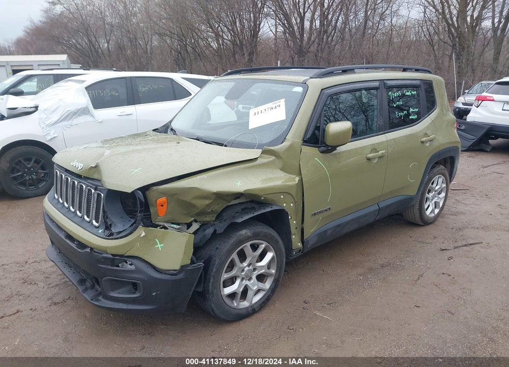 2015 JEEP RENEGADE LATITUDE VIN: ZACCJABT3FPB86935