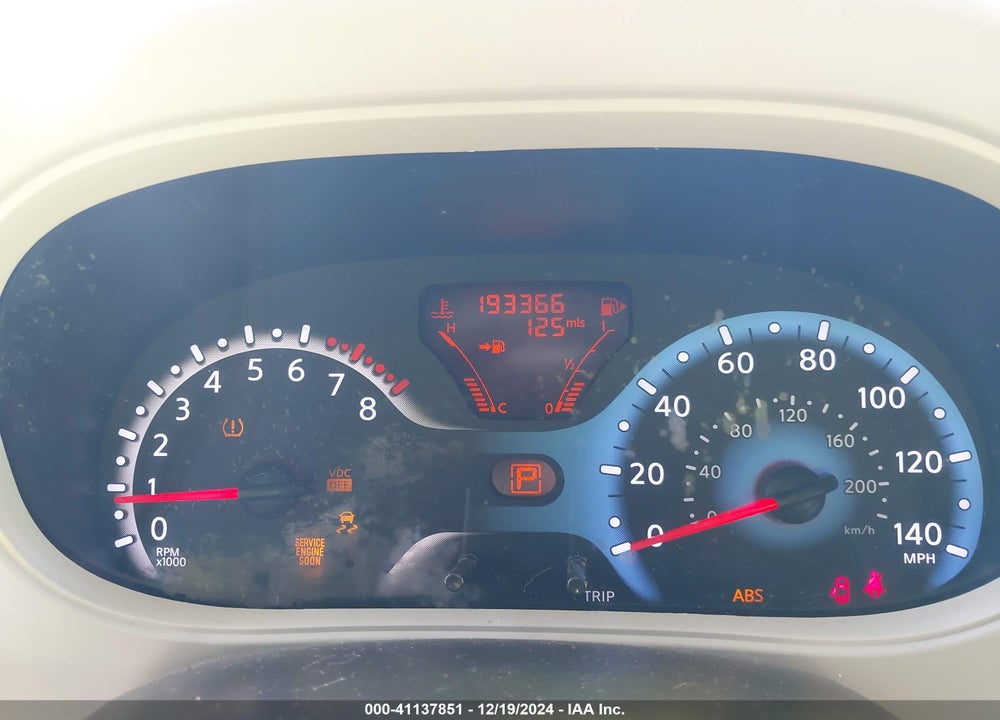 2009 NISSAN CUBE 1.8S VIN: JN8AZ28RX9T109154
