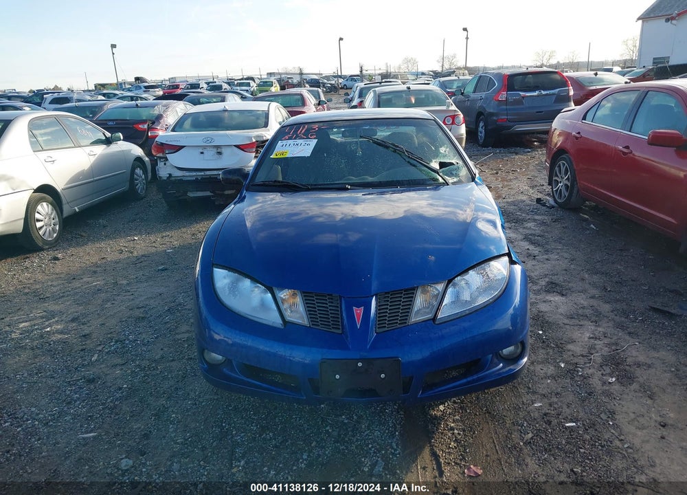2005 PONTIAC SUNFIRE VIN: 3G2JB12F65S209933