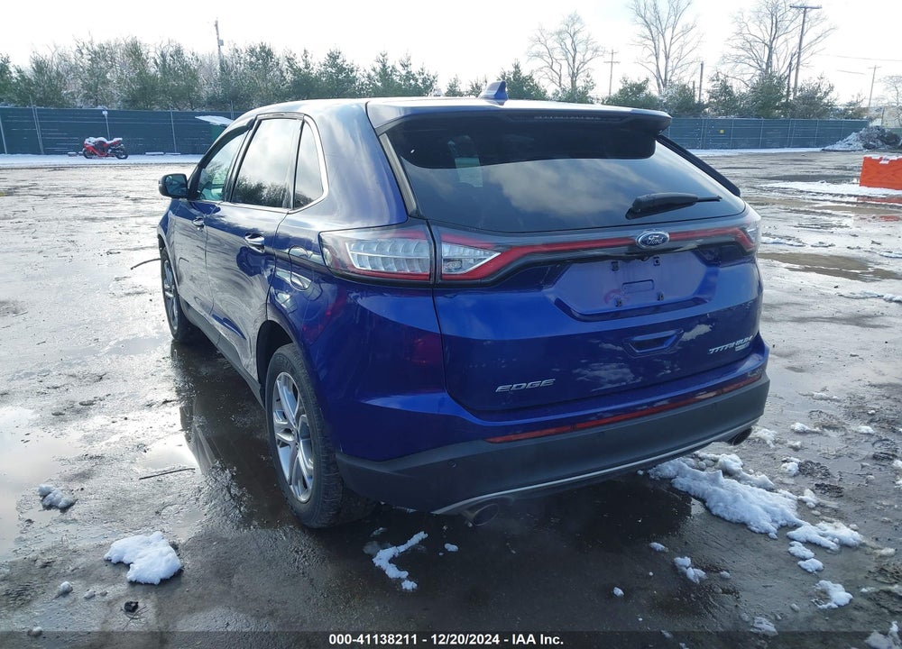 2015 FORD EDGE TITANIUM VIN: 2FMTK4K93FBB52268