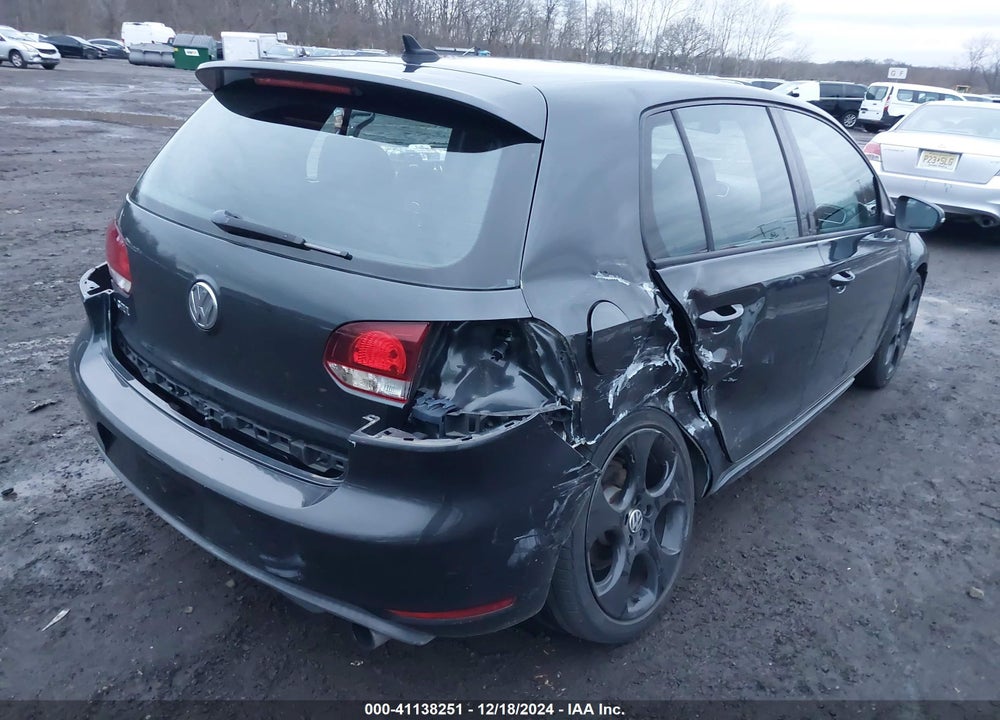 2012 VOLKSWAGEN GTI 4-DOOR VIN: WVWHV7AJ3CW265789