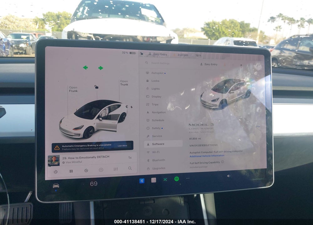 2020 TESLA MODEL 3 VIN: 5YJ3E1EB5LF720141
