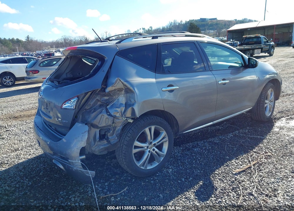 2012 NISSAN MURANO LE VIN: JN8AZ1MW8CW201536