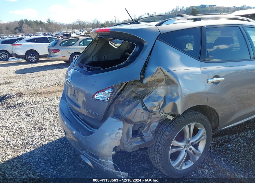 2012 NISSAN MURANO LE VIN: JN8AZ1MW8CW201536