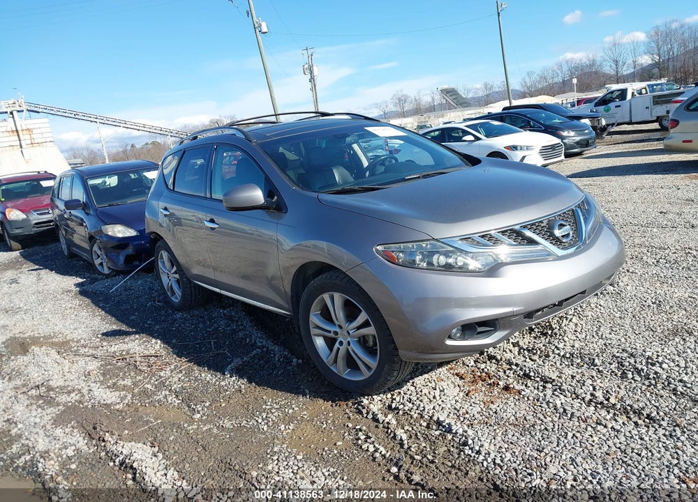 2012 NISSAN MURANO LE VIN: JN8AZ1MW8CW201536
