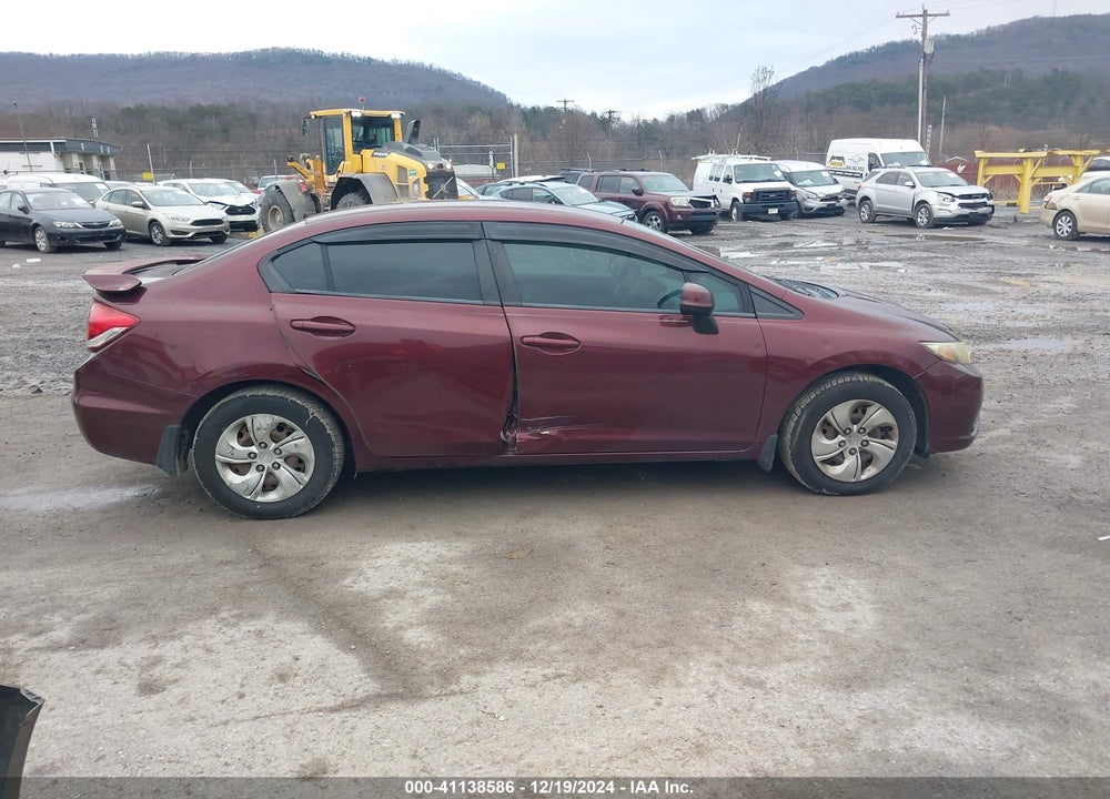 2013 HONDA CIVIC LX VIN: 19XFB2F55DE076829