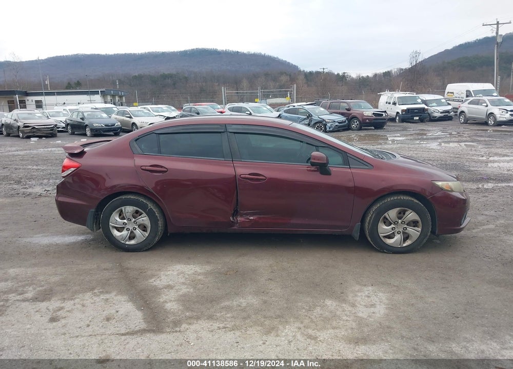 2013 HONDA CIVIC LX VIN: 19XFB2F55DE076829