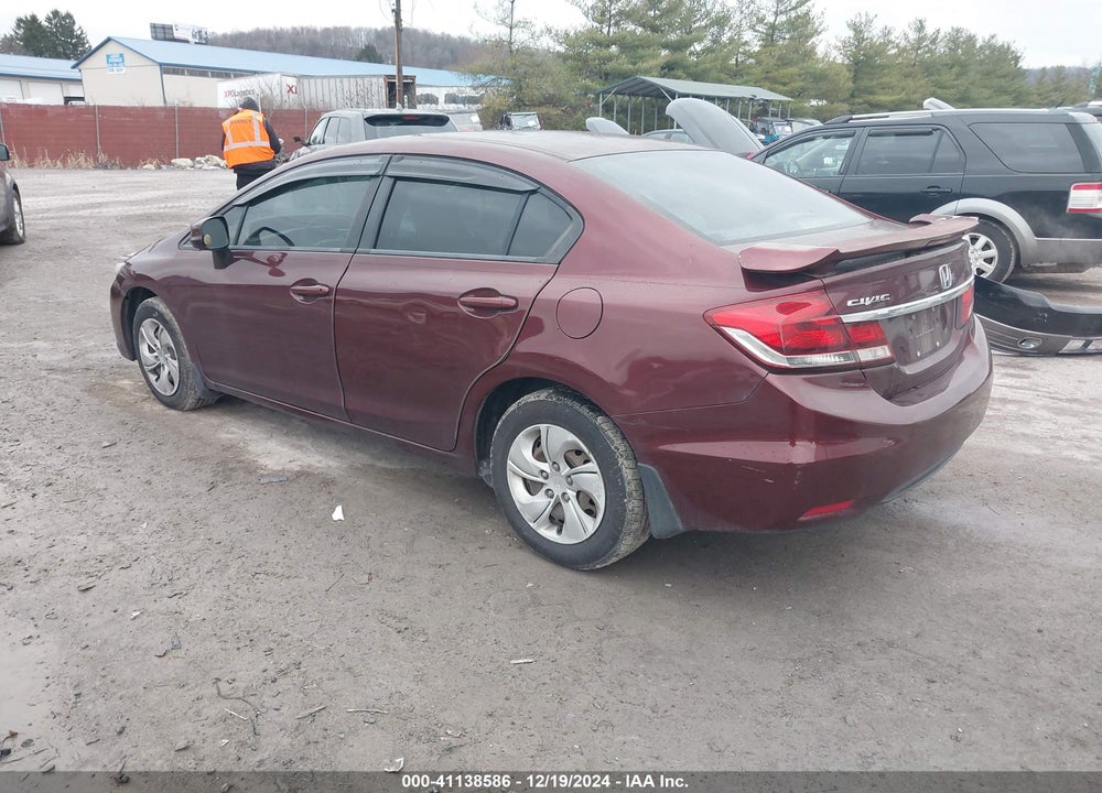 2013 HONDA CIVIC LX VIN: 19XFB2F55DE076829