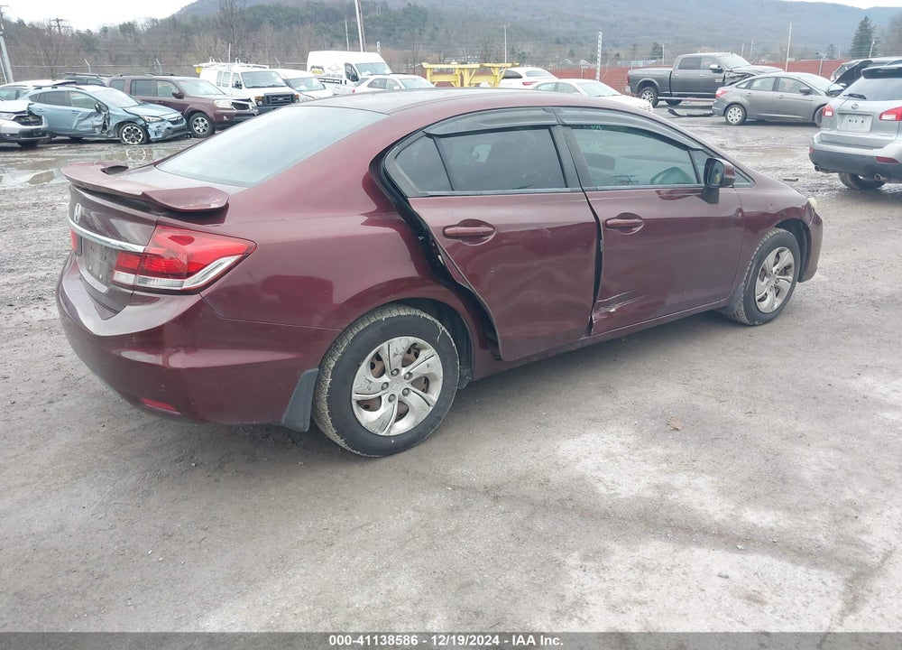 2013 HONDA CIVIC LX VIN: 19XFB2F55DE076829